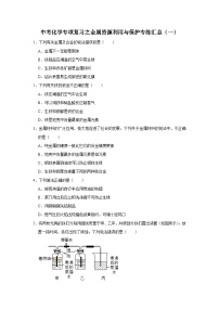中考化学一轮复习专项巩固练习 金属资源利用与保护专练汇总（一）（含答案解析）