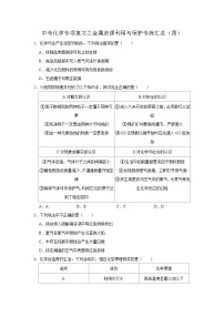 中考化学一轮复习专项巩固练习 金属资源利用与保护专练汇总（四）（含答案解析）