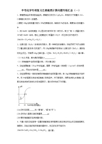 中考化学一轮复习专项巩固练习 溶液类计算问题专练汇总（一）（含答案解析）