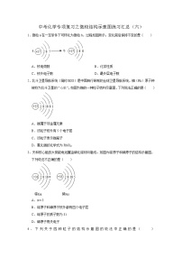 中考化学一轮复习专项巩固练习 微粒结构示意图练习汇总（六）（含答案解析）