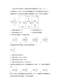 中考化学一轮复习专项巩固练习 微粒结构示意图练习汇总（十二）（含答案解析）