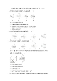 中考化学一轮复习专项巩固练习 微粒结构示意图练习汇总（十三）（含答案解析）