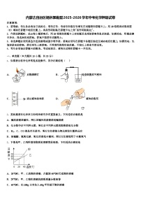 内蒙古自治区锡林郭勒盟2025-2026学年中考化学押题试卷（含答案解析）
