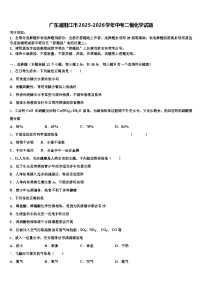 广东省阳江市2025-2026学年中考二模化学试题（含答案解析）