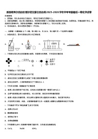 新疆维吾尔自治区博尔塔拉蒙古自治州2025-2026学年中考考前最后一卷化学试卷（含答案解析）