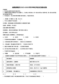 福建省莆田市2025-2026学年中考化学适应性模拟试题（含答案解析）