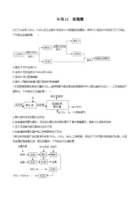 中考化学二轮复习核心考点专项拓展训练专项12 流程图（2份，原卷版+解析版）