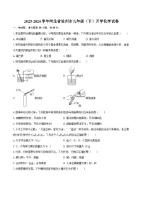 2025-2026学年河北省沧州市九年级（下）开学化学试卷-自定义类型