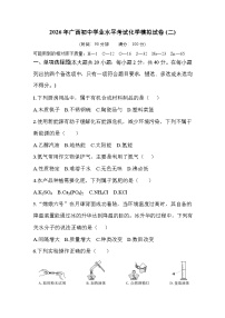 2026年广西初中学业水平考试化学模拟试卷(二)