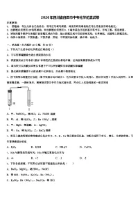 2026年四川省自贡市中考化学仿真试卷（含答案解析）