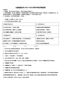 云南省临沧市2025-2026学年中考化学模试卷（含答案解析）