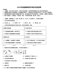 2026年安徽省滁州市中考化学仿真试卷（含答案解析）