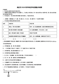 商丘市2026年中考化学考试模拟冲刺卷（含答案解析）