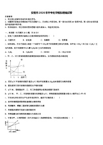 安阳市2026年中考化学模拟精编试卷（含答案解析）