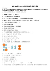 安徽省安庆市2026年中考考前最后一卷化学试卷（含答案解析）