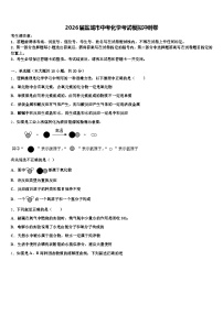 2026届盐城市中考化学考试模拟冲刺卷（含答案解析）