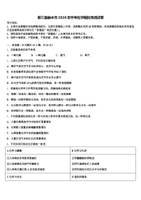 浙江省丽水市2026年中考化学模拟预测试卷（含答案解析）