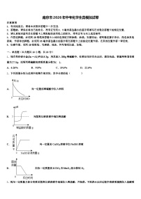 南京市2026年中考化学全真模拟试卷（含答案解析）
