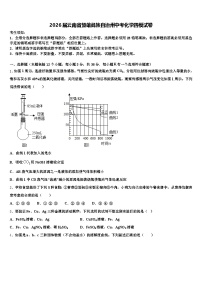 2026届云南省楚雄彝族自治州中考化学四模试卷（含答案解析）