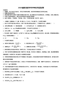 2026届四川省巴中市中考化学仿真试卷（含答案解析）