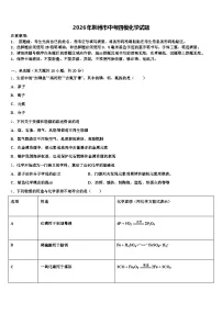 2026年荆州市中考四模化学试题（含答案解析）