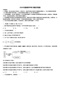 2026年温州市中考三模化学试题（含答案解析）