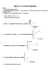 温州市2025-2026学年中考三模化学试题（含答案解析）
