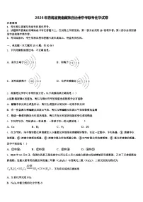 2026年青海省黄南藏族自治州中考联考化学试卷（含答案解析）