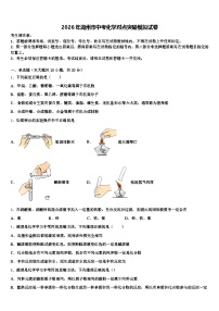 2026年湖州市中考化学对点突破模拟试卷（含答案解析）