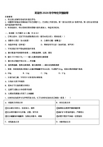 芜湖市2026年中考化学猜题卷（含答案解析）