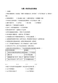 2025年中考化学第一轮复习专题3 物质构成的奥秘 练习+答案