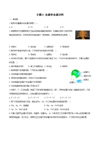 2025年中考化学第一轮复习专题8---金属和金属材料-（江西专用）练习+答案