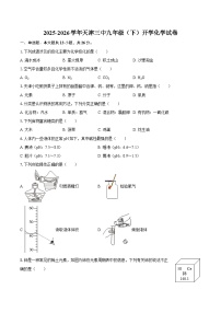 2025-2026学年天津三中九年级（下）开学化学试卷-自定义类型