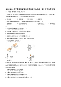 2025-2026学年黑龙江省绥化市望奎五中八年级（下）开学化学试卷-自定义类型
