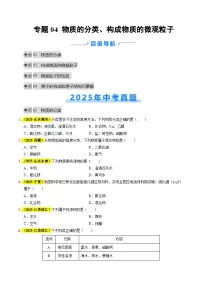 专题04 物质的分类、构成物质的微观粒子（全国通用）2025年中考化学真题分类汇编