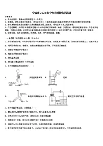 宁波市2026年中考冲刺卷化学试题（含答案解析）