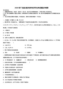 2026年广东省汕尾市初中化学毕业考试模拟冲刺卷（含答案解析）
