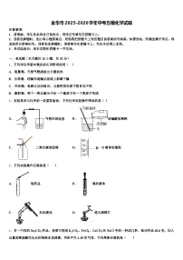 金华市2025-2026学年中考五模化学试题（含答案解析）