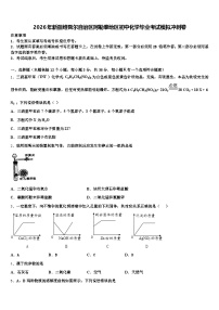 2026年新疆维吾尔自治区阿勒泰地区初中化学毕业考试模拟冲刺卷（含答案解析）