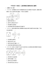 中考化学第一轮复习元素周期表及微粒结构示意图专项练习（含解析）