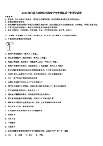 2026年内蒙古自治区乌海市中考考前最后一卷化学试卷（含答案解析）