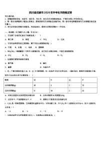 四川省成都市2026年中考化学四模试卷（含答案解析）