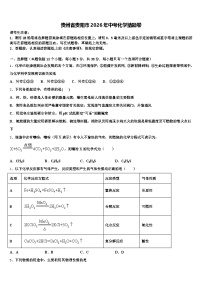 贵州省贵阳市2026年中考化学猜题卷（含答案解析）