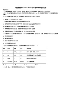 云南省普洱市2025-2026学年中考联考化学试卷（含答案解析）