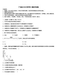 广东省2026年中考一模化学试题（含答案解析）