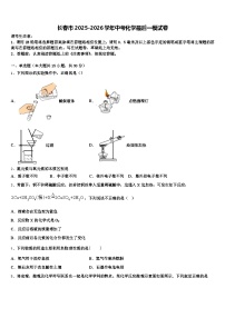 长春市2025-2026学年中考化学最后一模试卷（含答案解析）