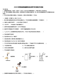 2026年青海省黄南藏族自治州中考五模化学试题（含答案解析）