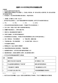 成都市2026年中考化学对点突破模拟试卷（含答案解析）