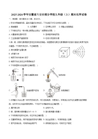 2025-2026学年安徽省六安市部分学校九年级（上）期末化学试卷（含答案）