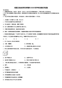 内蒙古自治区鄂尔多斯市2026年中考五模化学试题（含答案解析）